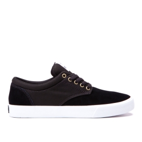 Supra CHINO COURT Lave Sneakers Dame Svart | NO-91559